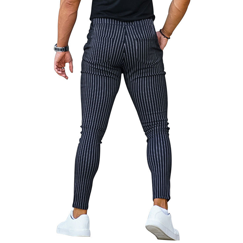 Aule Slim Stripe Casual Pants