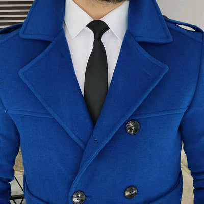 Wool Blend Double-breasted Jacket