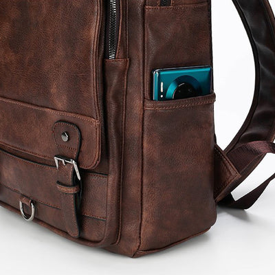 Aule Voyager Leather Backpack