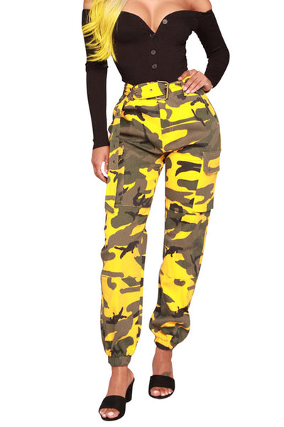 Camouflage Multi Pockets Long Pants