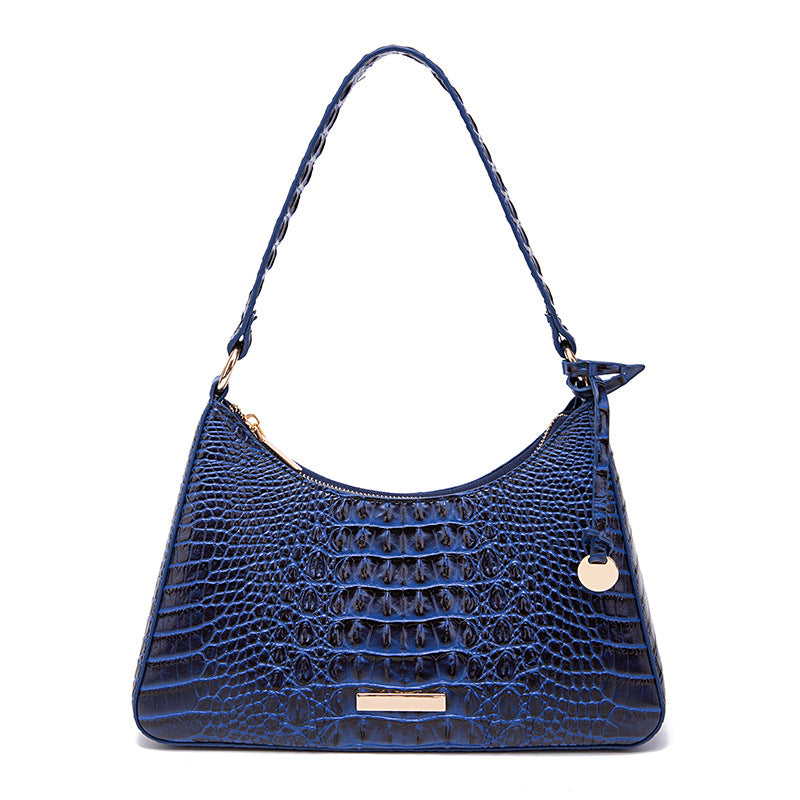 Sac vintage en relief crocodile