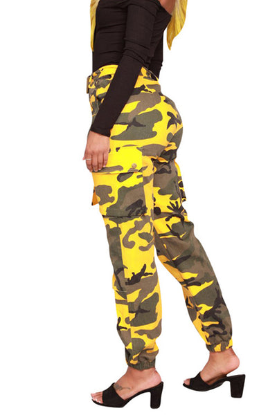 Camouflage Lange Hose mit vielen Taschen