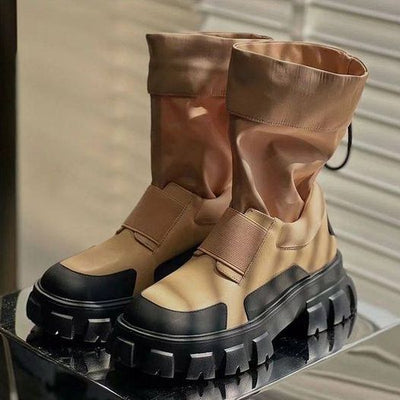 Denim Match Boots