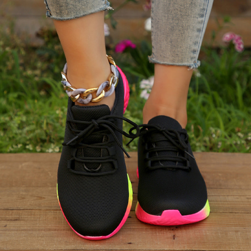 Rainbow Sole Sneakers