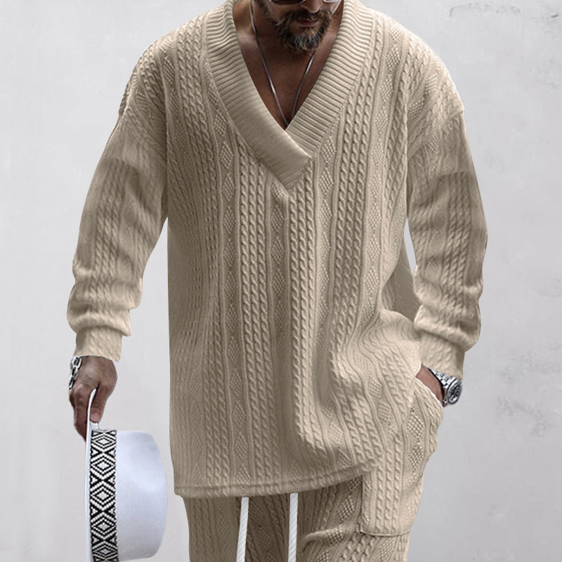 Aule Cable Knit Sweater Set