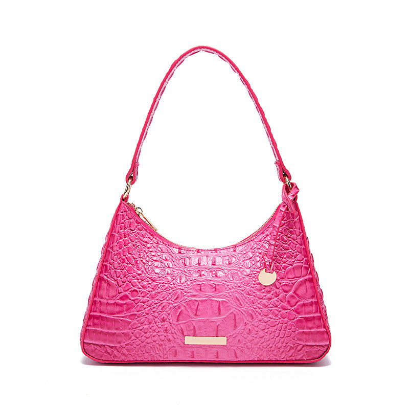 Sac vintage en relief crocodile