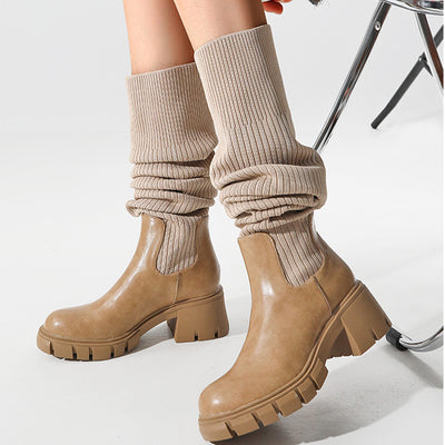 Elegant Knitted Boots