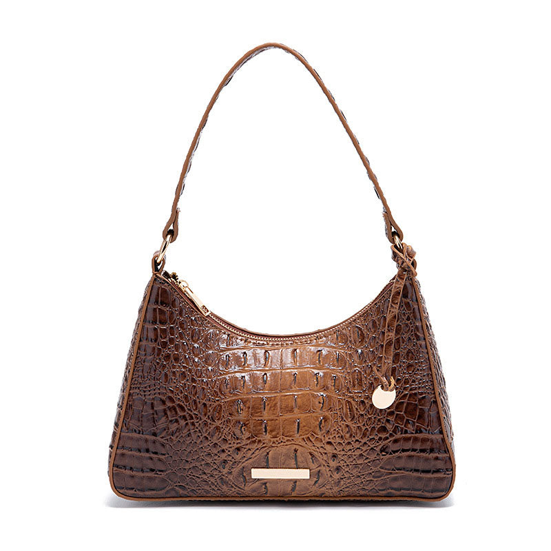 Sac vintage en relief crocodile