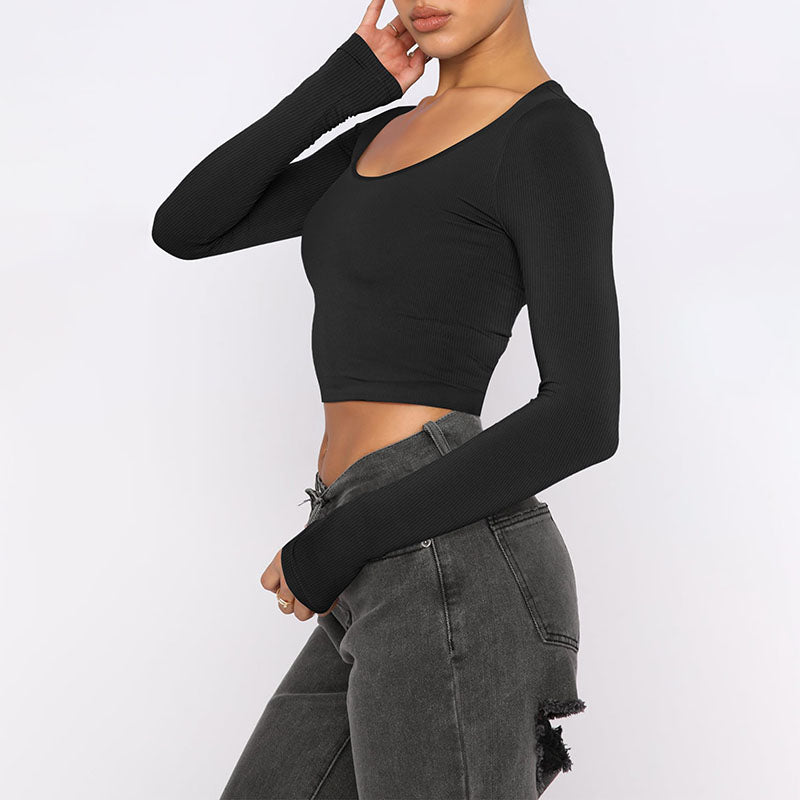 Basic Ribbed Knited Crop Top