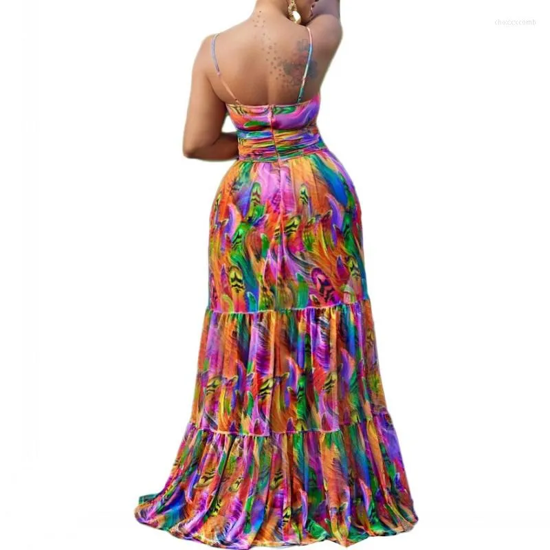 Tie-dye Camisole Maxi Dress