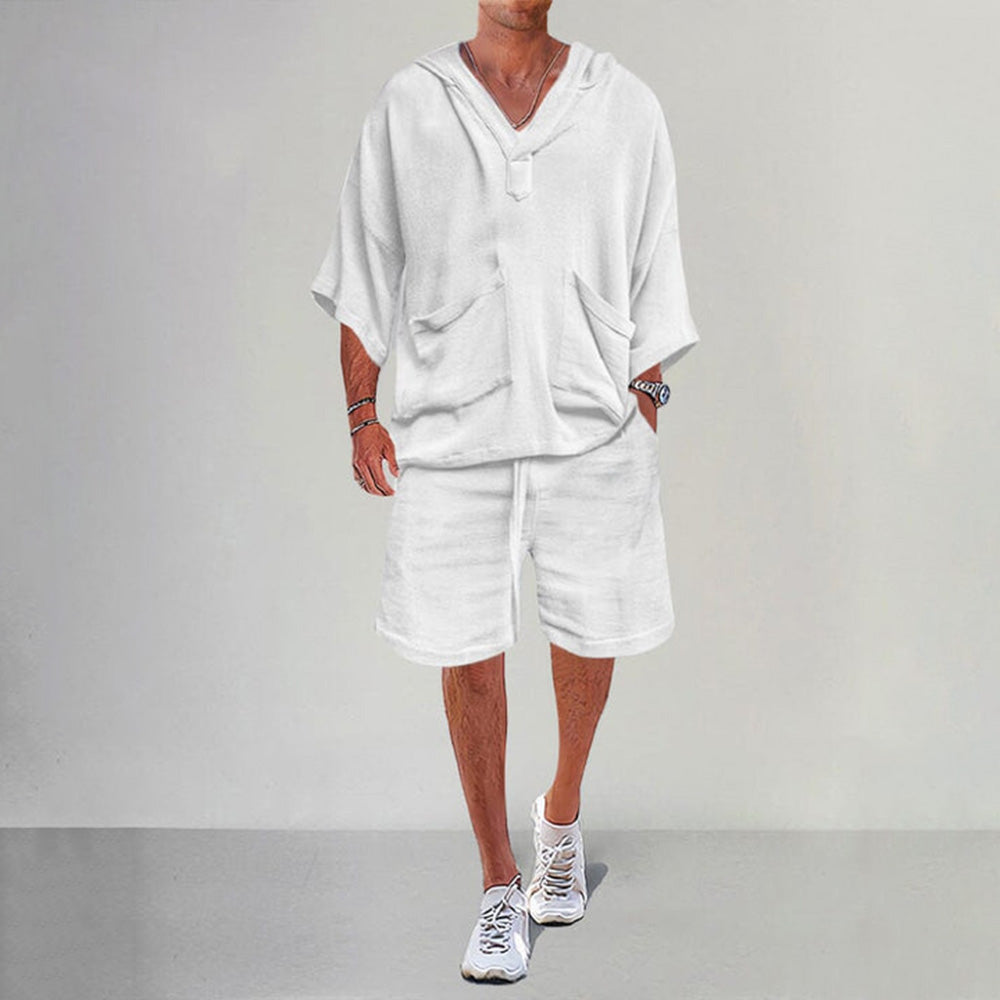 Aule Linen Hoodie Set