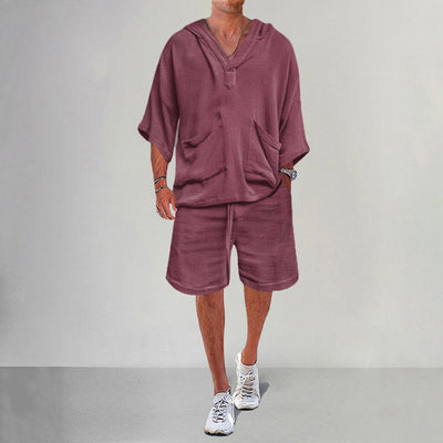 Aule Linen Hoodie Set