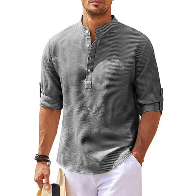 Aule Linen Henley Shirt