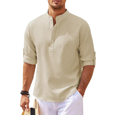 Chemise Henley en lin Aule