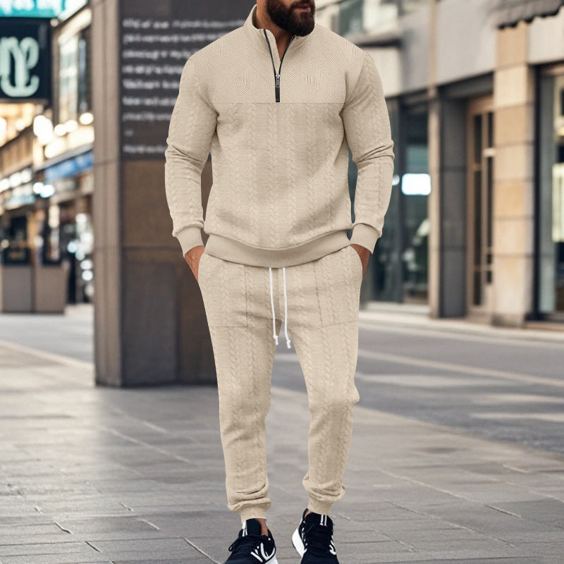 Aule Cable Knit Polo Set