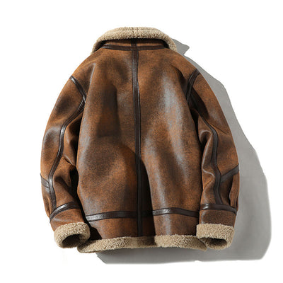 Aule Sherpa Fleece Suede Jackets