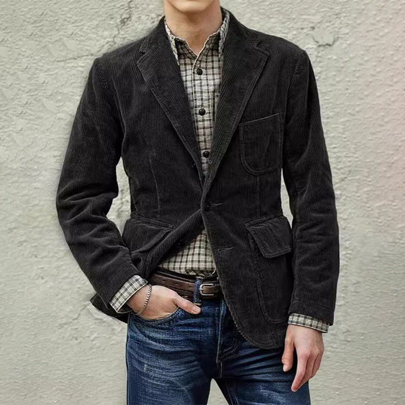 Aule Corduroy Casual Blazer