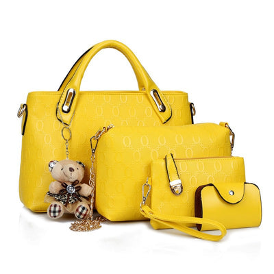 Tassel Bear Five-piece Set Handbags