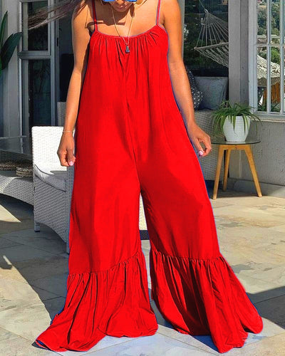 Spaghetti Strap Maxi Length Jumpsuits