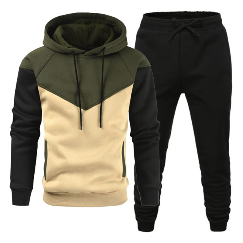 Aule Color Block Hoodie Set – AULEMEN