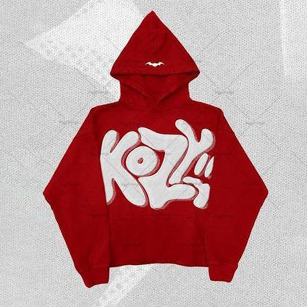 Aule Letter Ptrinted Loose Hoodie