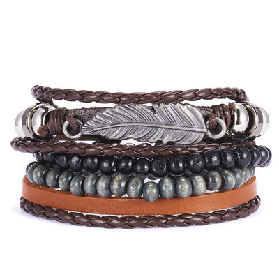 Aule Punk Braided 6Pcs Bracelets