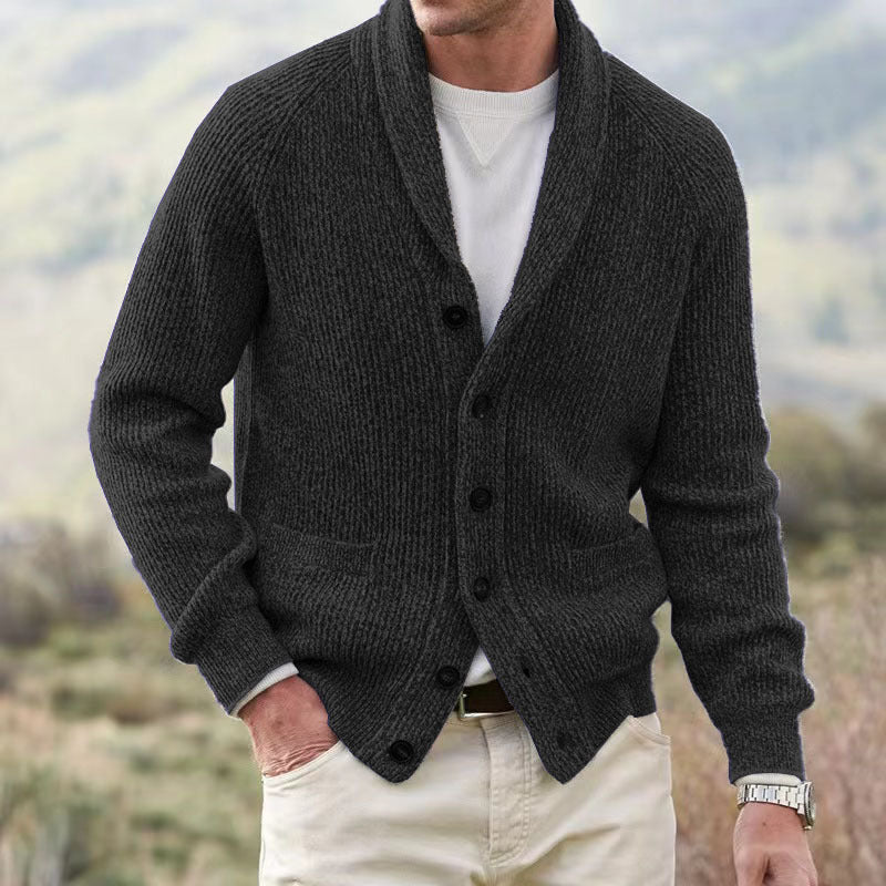 Aule Lapel Knitted Cardigan