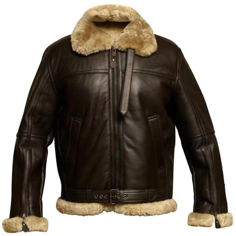 Aule Faux Fur Leather Jacket