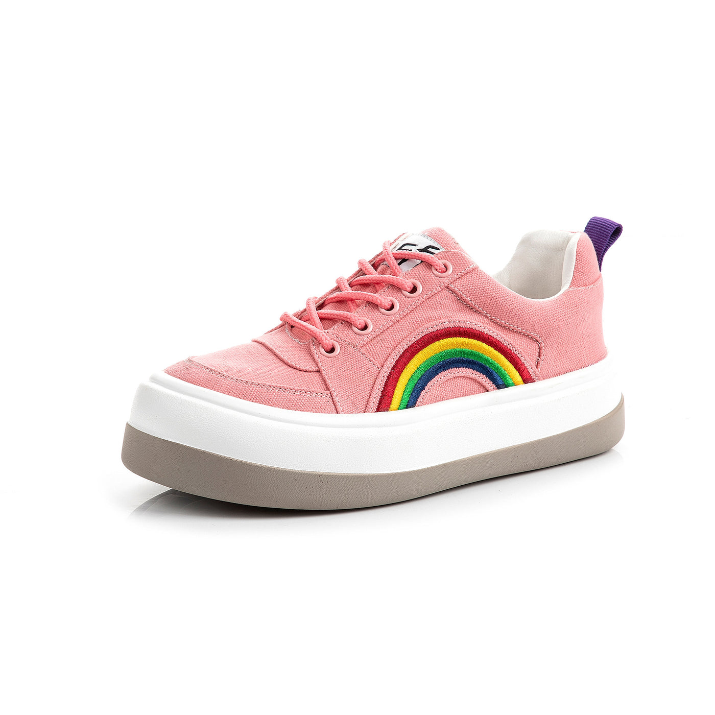 Rainbow PU sneakers