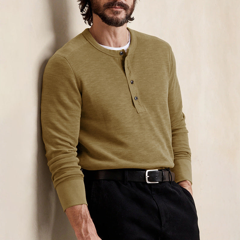 Aule Slim Fit Henley Shirt