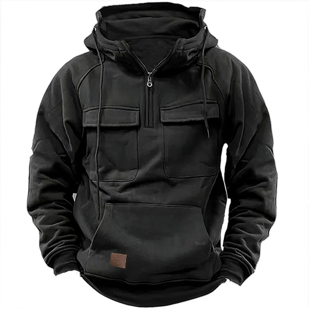 Aule Multi Pockets Zipped Hoodie