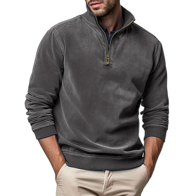 Aule Faux Quarter-Zip Pullover