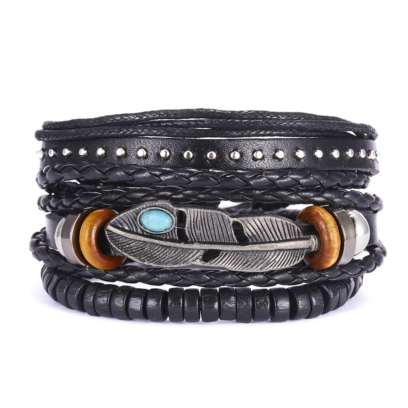 Aule Punk Braided 6Pcs Bracelets