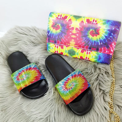 Sunflower Bag & Slippers Set