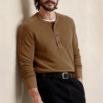 Aule Slim Fit Henley Shirt