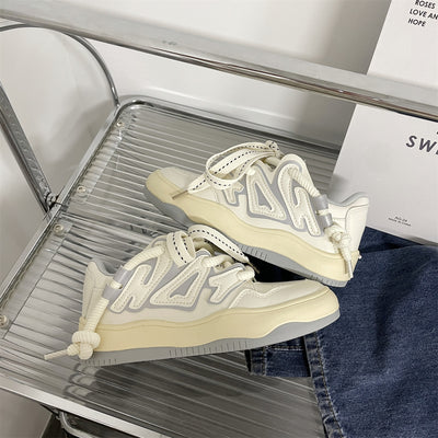 Melted Letter Sneakers