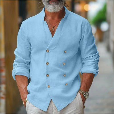 Aule Double Breasted Linen Shirt