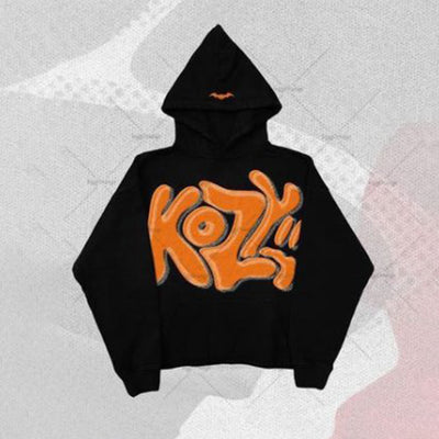 Aule – Lockerer Hoodie mit Buchstaben-Aufdruck