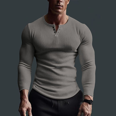 Aule Ribbed Henley Shirt