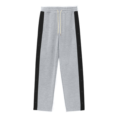 Aule Button Contrast Trim Jogger Pants