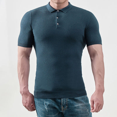 Aule Plumb Knit Polo