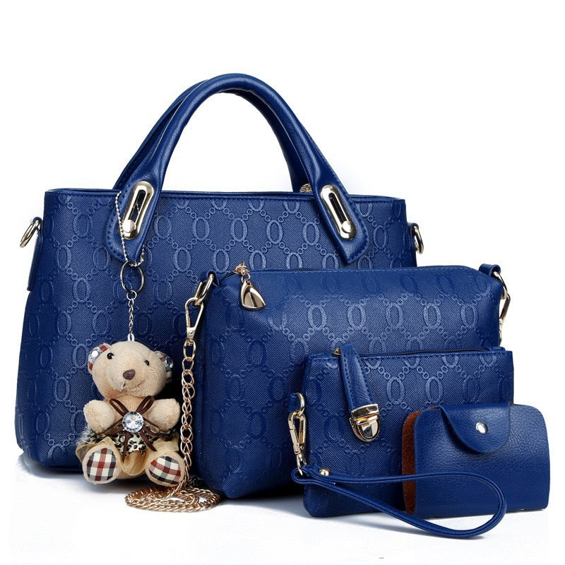 Tassel Bear Five-piece Set Handbags