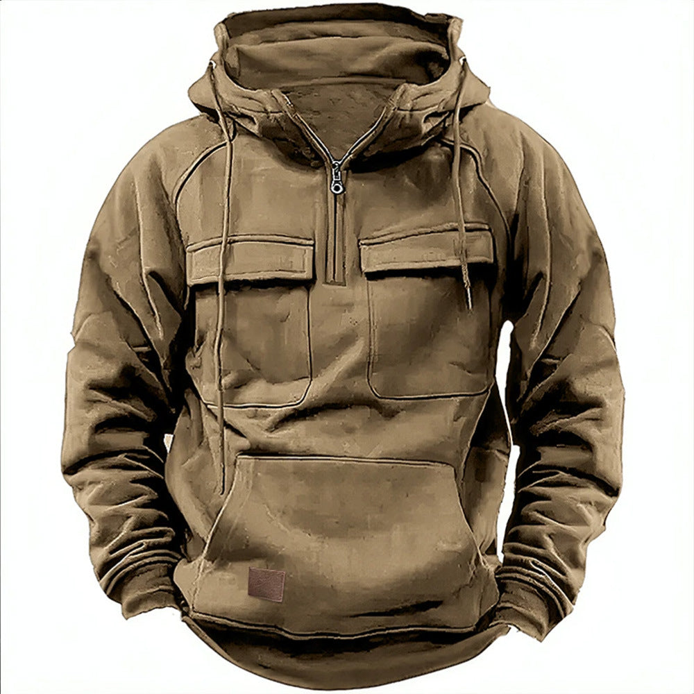 Aule Multi Pockets Zipped Hoodie