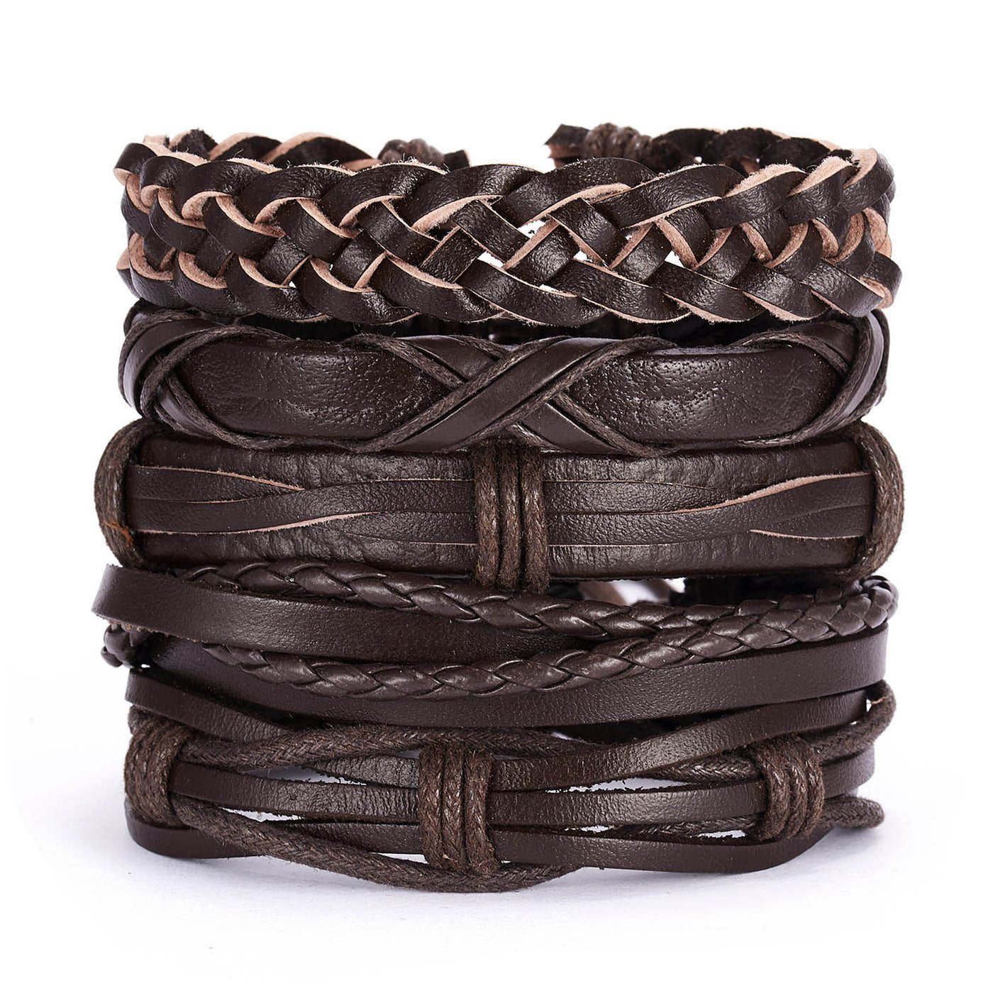 Lot de 6 bracelets tressés Aule Punk