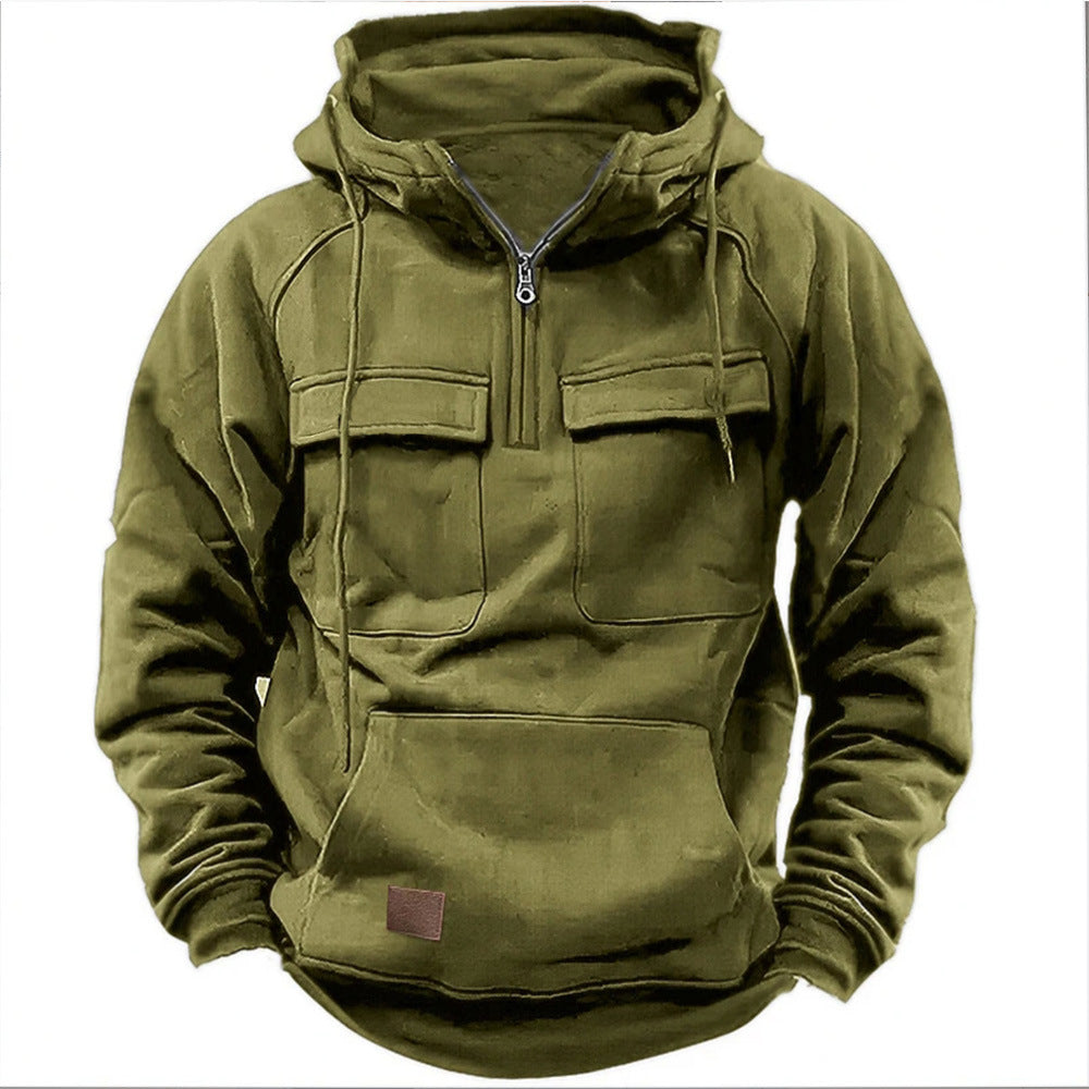 Aule Multi Pockets Zipped Hoodie