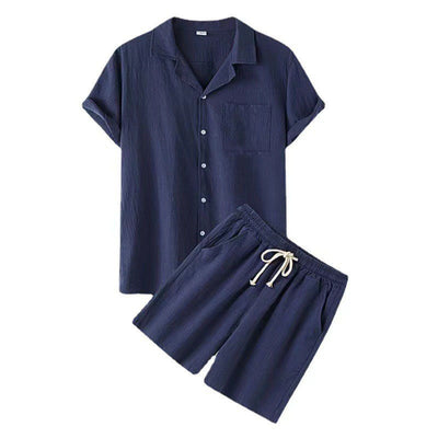 Aule Cotton Linen Shirt Set