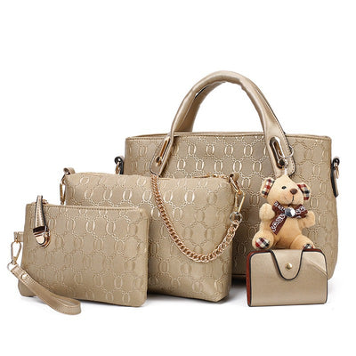 Tassel Bear Five-piece Set Handbags