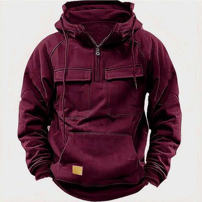 Aule Multi Pockets Zipped Hoodie