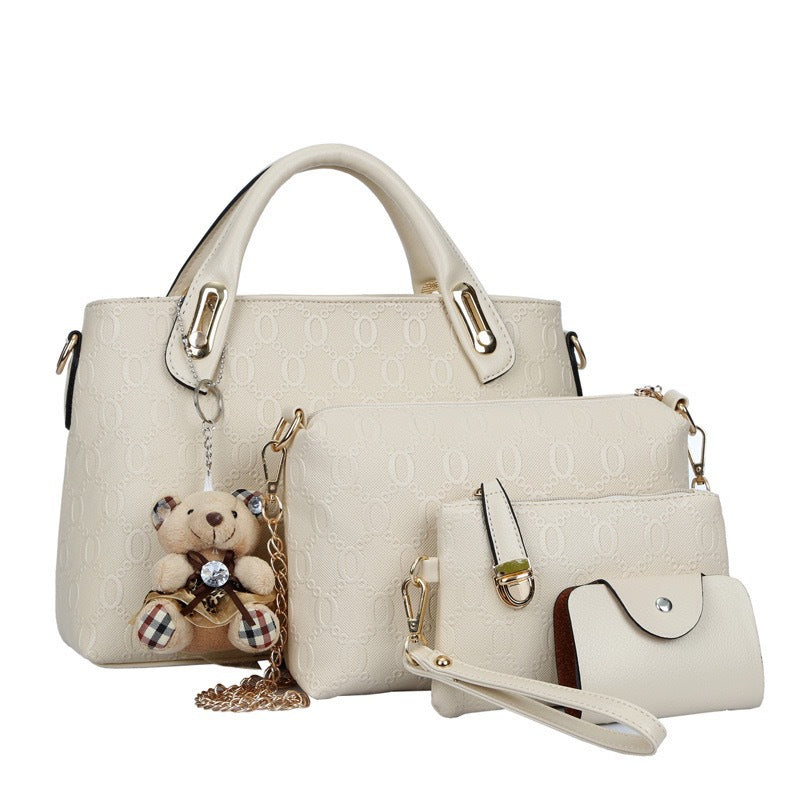 Tassel Bear Five-piece Set Handbags