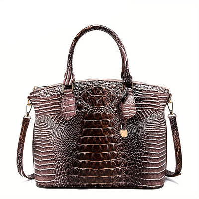 Ombre Crocodile Pattern Handbag